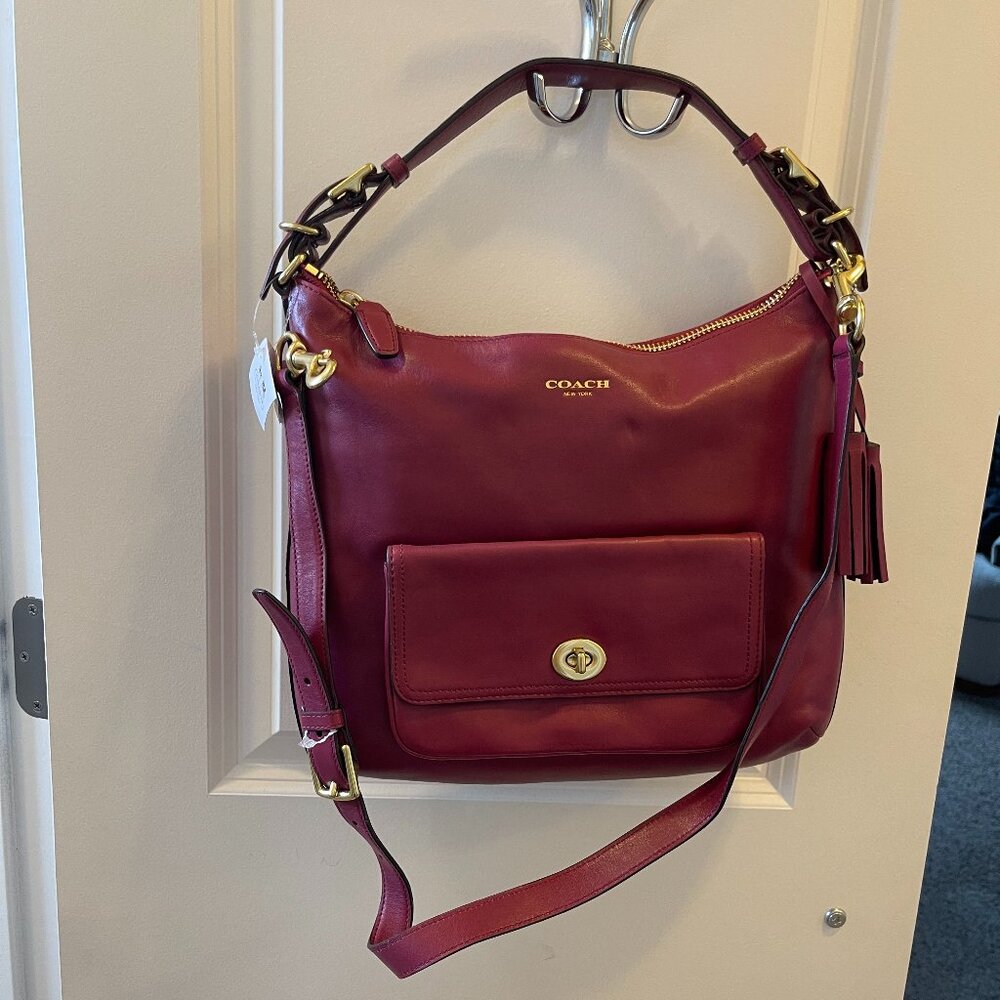 Coach Legacy Leather Courtney Hobo , Deep Port